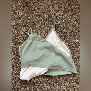 Mint green crop top from shein! 💚